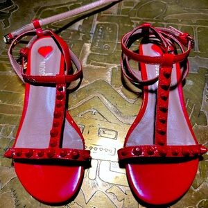Moschino red sandal size 36/6